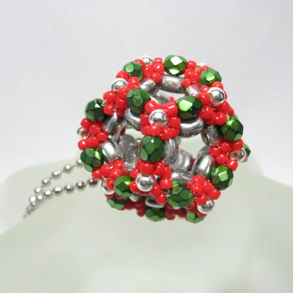 Handwoven Beaded Bead pendant
